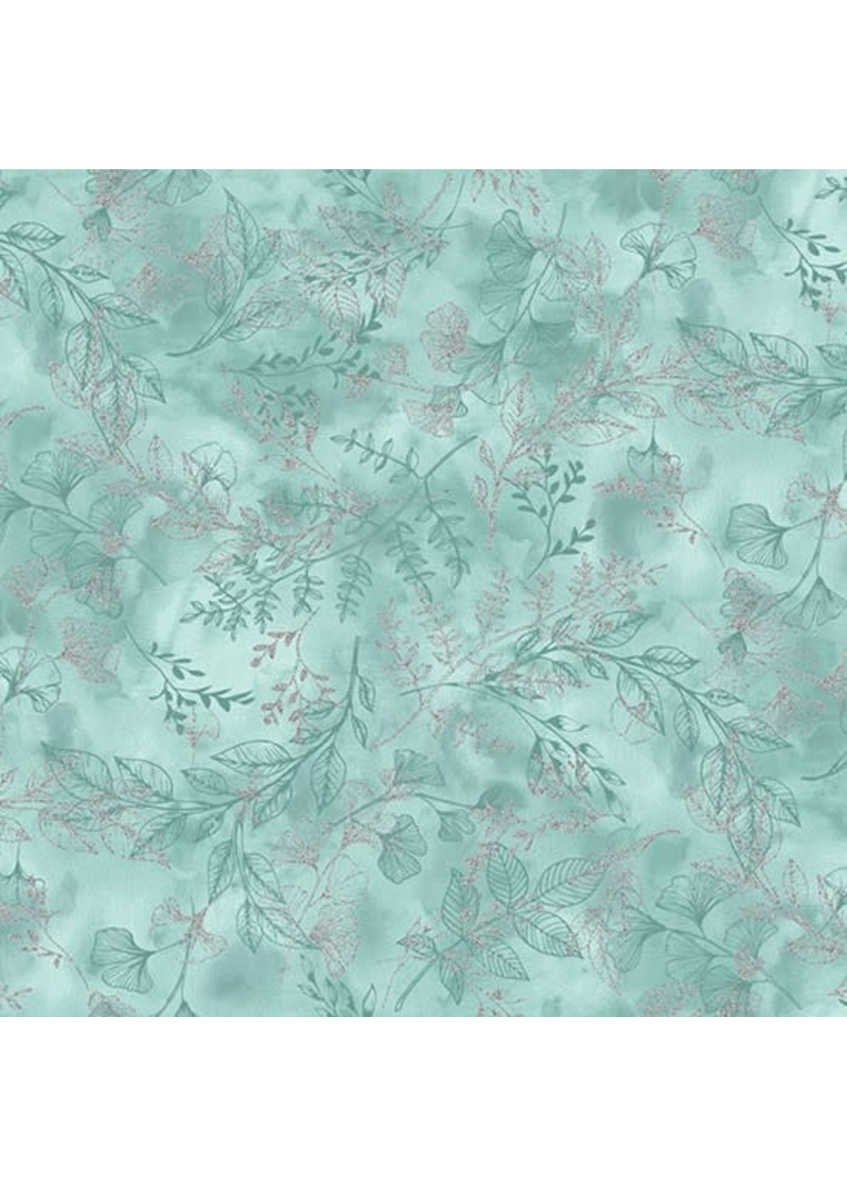 Hoffman Fabrics Fly Home for Winter - Eucalyptus Silver - U4978 - 436S