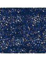 Hoffman Fabrics Fly Home for Winter - Navy Silver - U4975 - 19S
