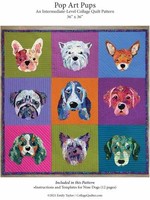 Emily Taylor Collage Patroon - Pop Art Pups - Emily Taylor