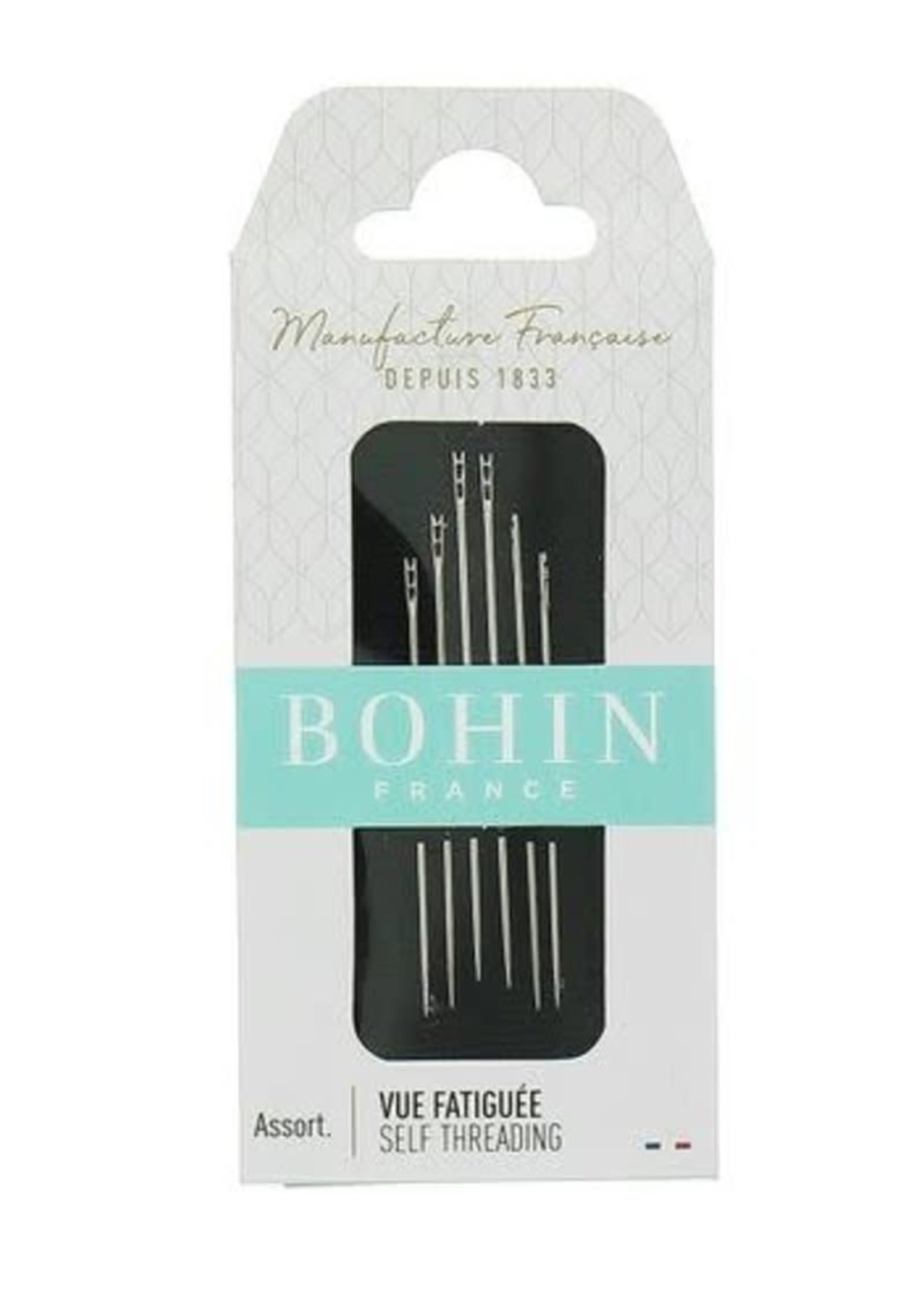 Bohin Self Threading Needles - Ass. nr 2/4 (Blister 6pc)