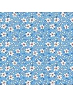Windham Fabrics Storybook - Flowers and Berries - Blue