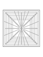 Westalee Crosshair Ruler - 8 Point - 8.5 inch x 8.5 inch