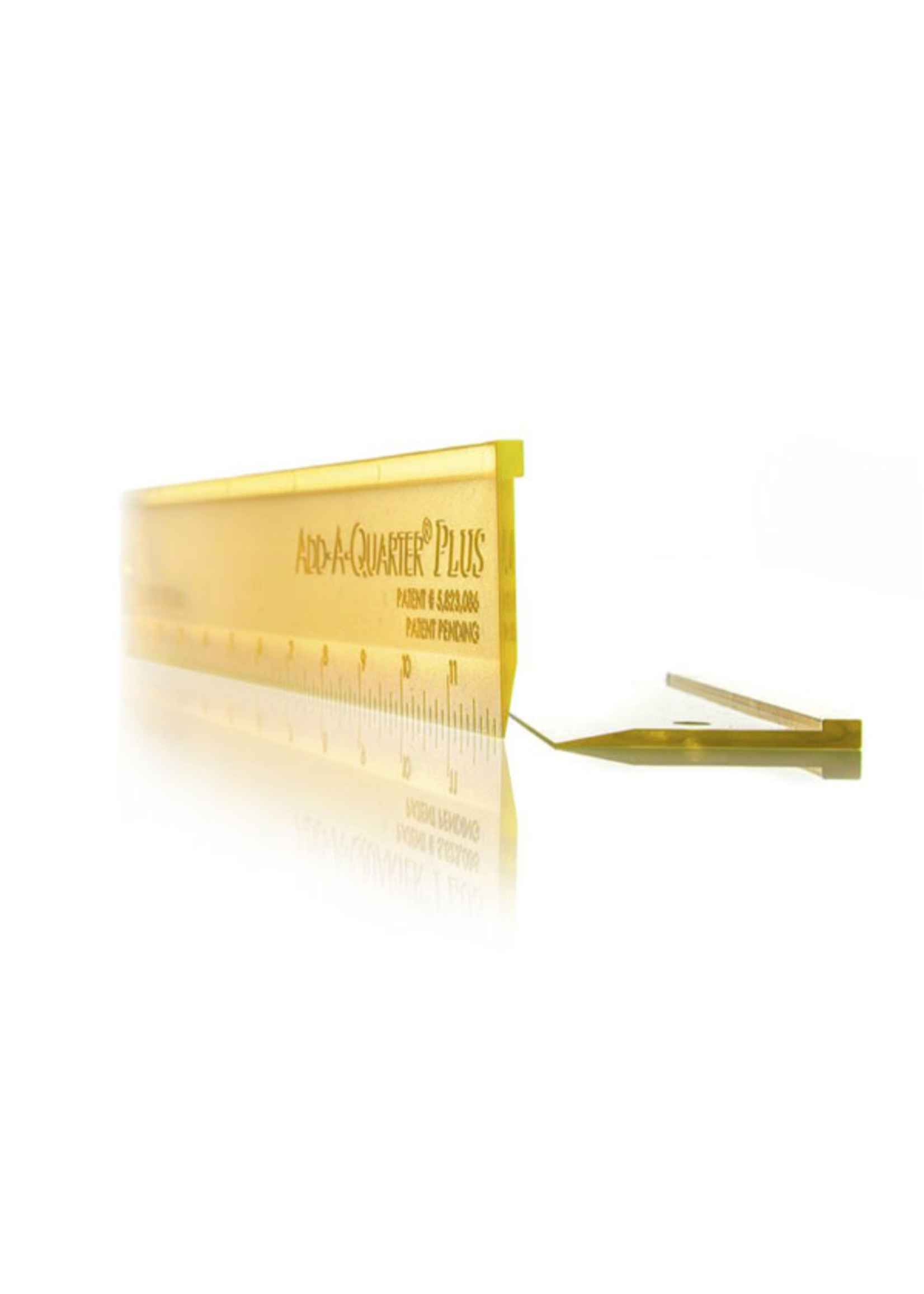 CM designs Liniaal - Add A Quarter - Plus - 6 inch - Geel