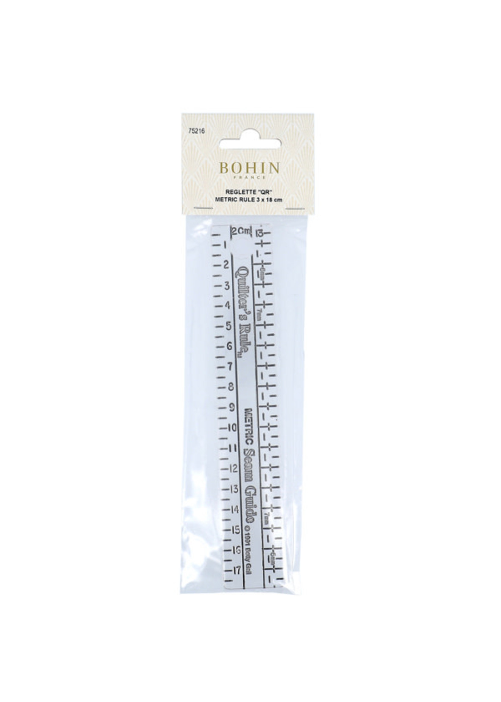 Bohin Liniaal - Mini - Seam Guide - 3 cm x 18 cm