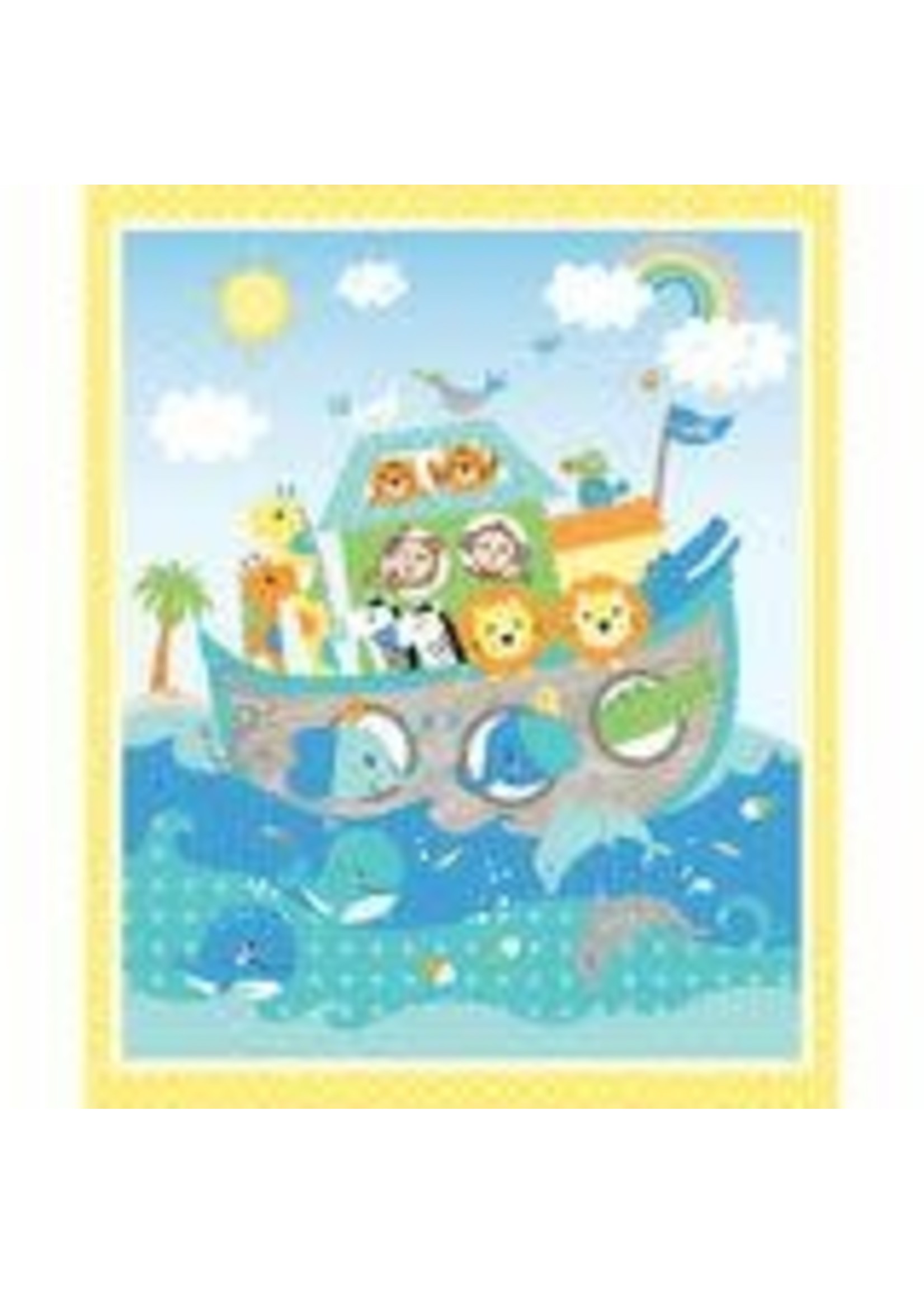 Panel 75 - Noah's Journey Panel - Two by Two - Multi - 90 cm x 110 cm