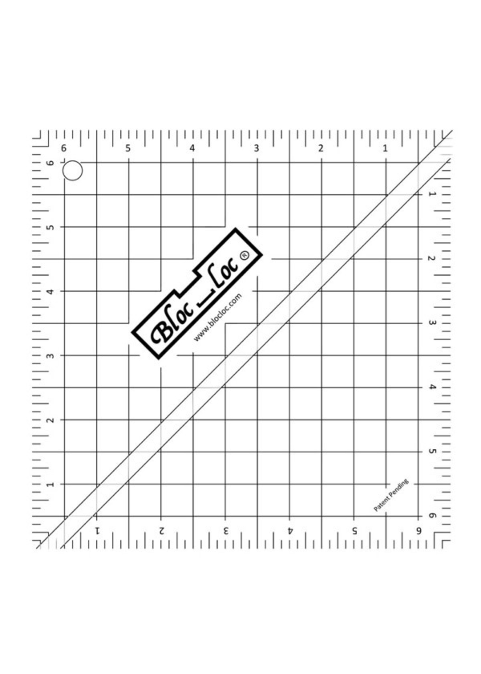 Blocloc Liniaal - Half Square Triangle  Ruler - 6,5 inch