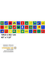 Stof Fabrics Panel 33 - Memory Game - Multi - 30 cm x 110 cm