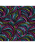 Benartex Studio Designer's Wide 108 - Beaded Swirls - Multi