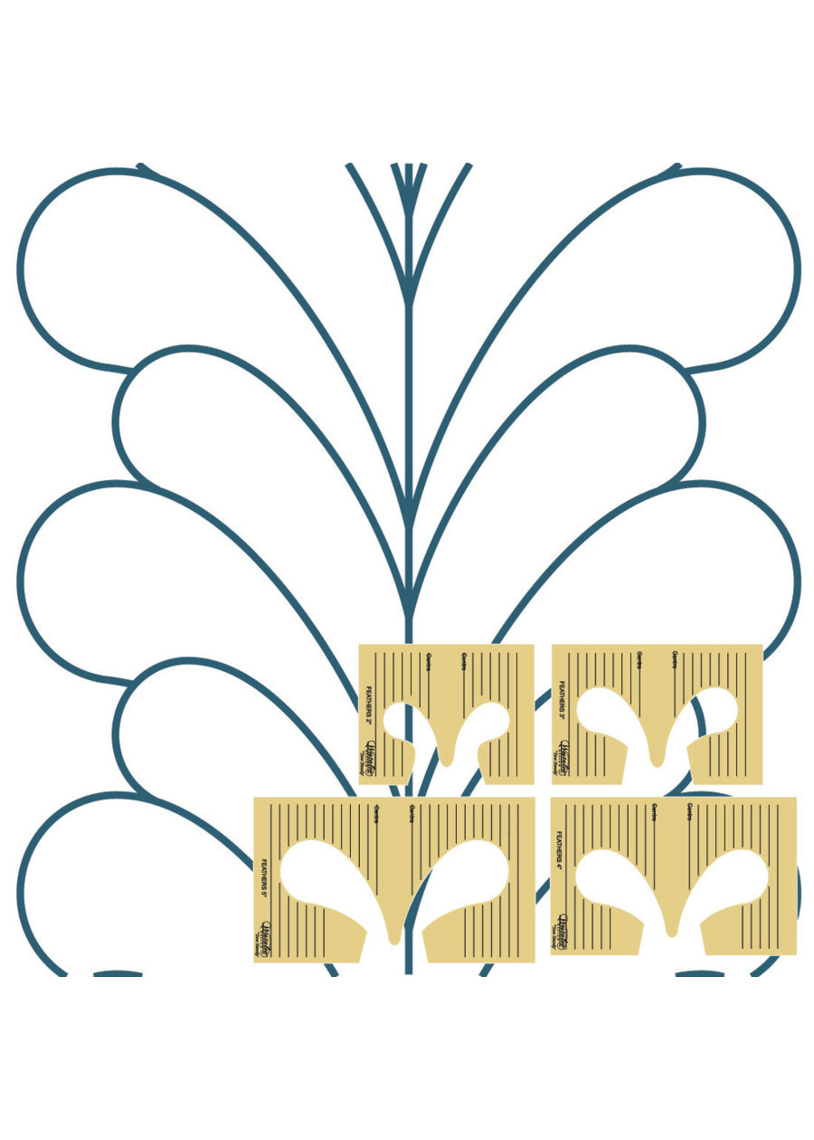 Westalee by Sew Steady Quiltliniaal - Feather - High Shank - 5 inch