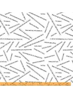 Windham Fabrics Makers Collage - Blessings - White