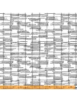 Windham Fabrics Makers Collage - Trellis - White