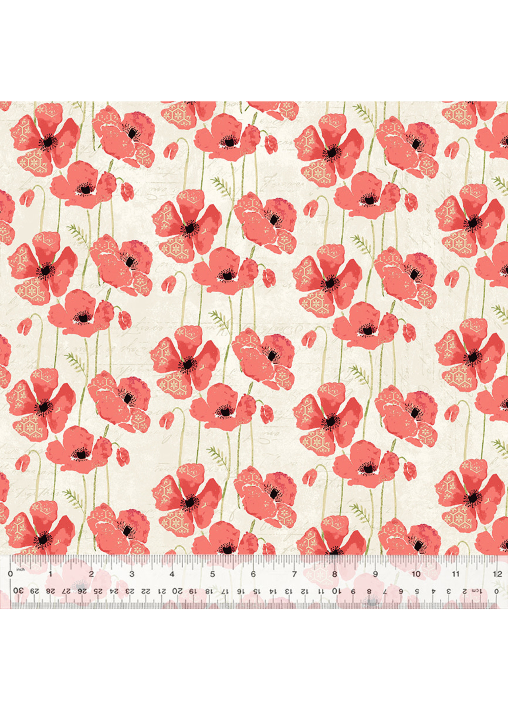 Windham Fabrics Poppy - Ivory - 2508-811