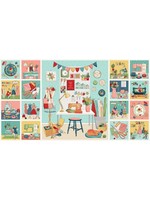 Makower Panel 68 - Sewing Room - Multi - 60 cm x 110 cm