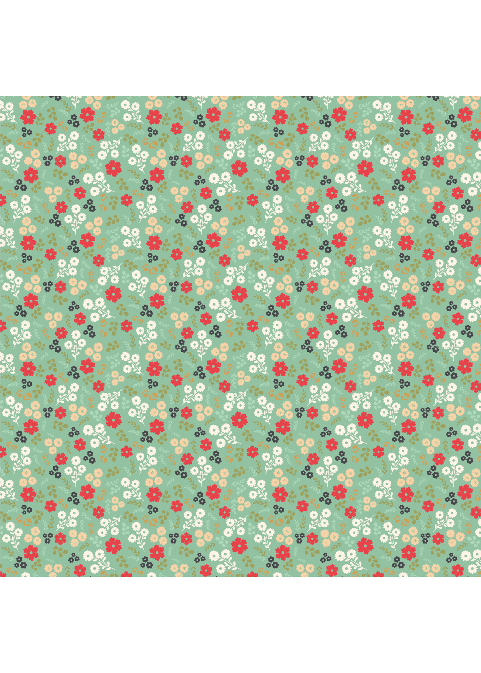 Poppie Cotton Poppies Patchwork Club - Jemima - Mint