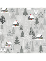 Benartex Studio Nordic Cabin - Nordic Cabin - All Over - Gray