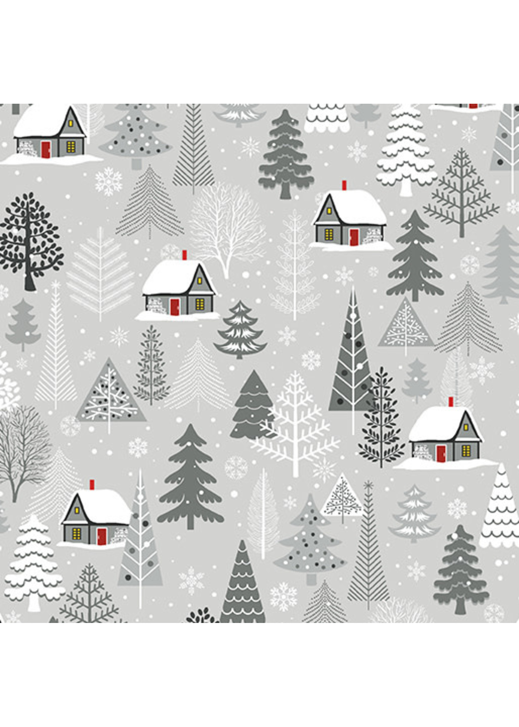 Benartex Studio Nordic Cabin - Nordic Cabin - All Over - Gray