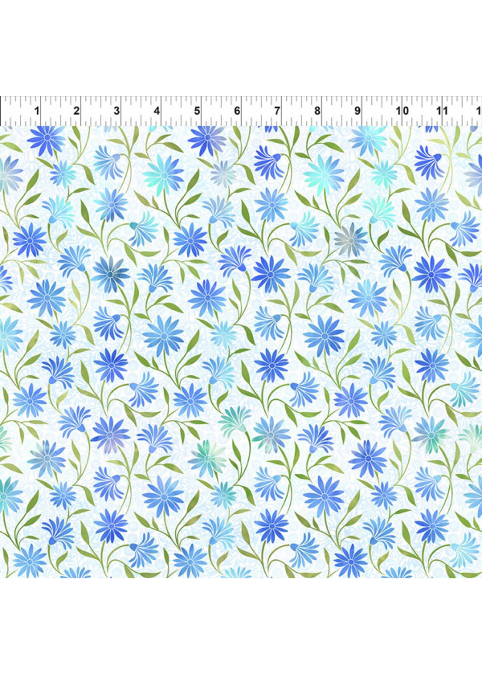 In The Beginning Garden of Dreams II - Daisies - Blue - 4JYR2