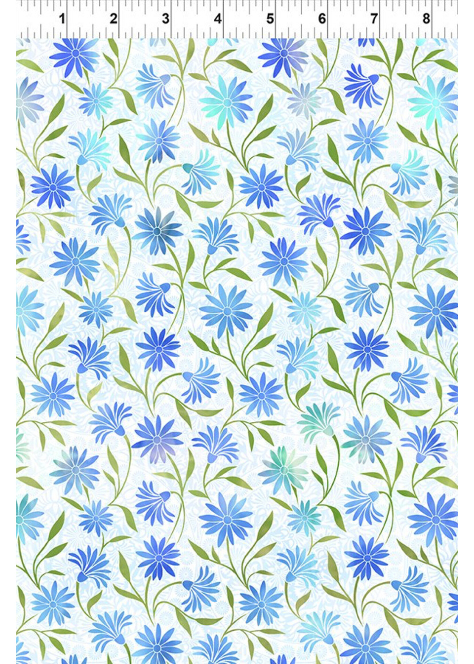 In The Beginning Garden of Dreams II - Daisies - Blue - 4JYR2