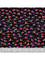 Windham Fabrics Catsville - Snail Trail - Night - 2556-147