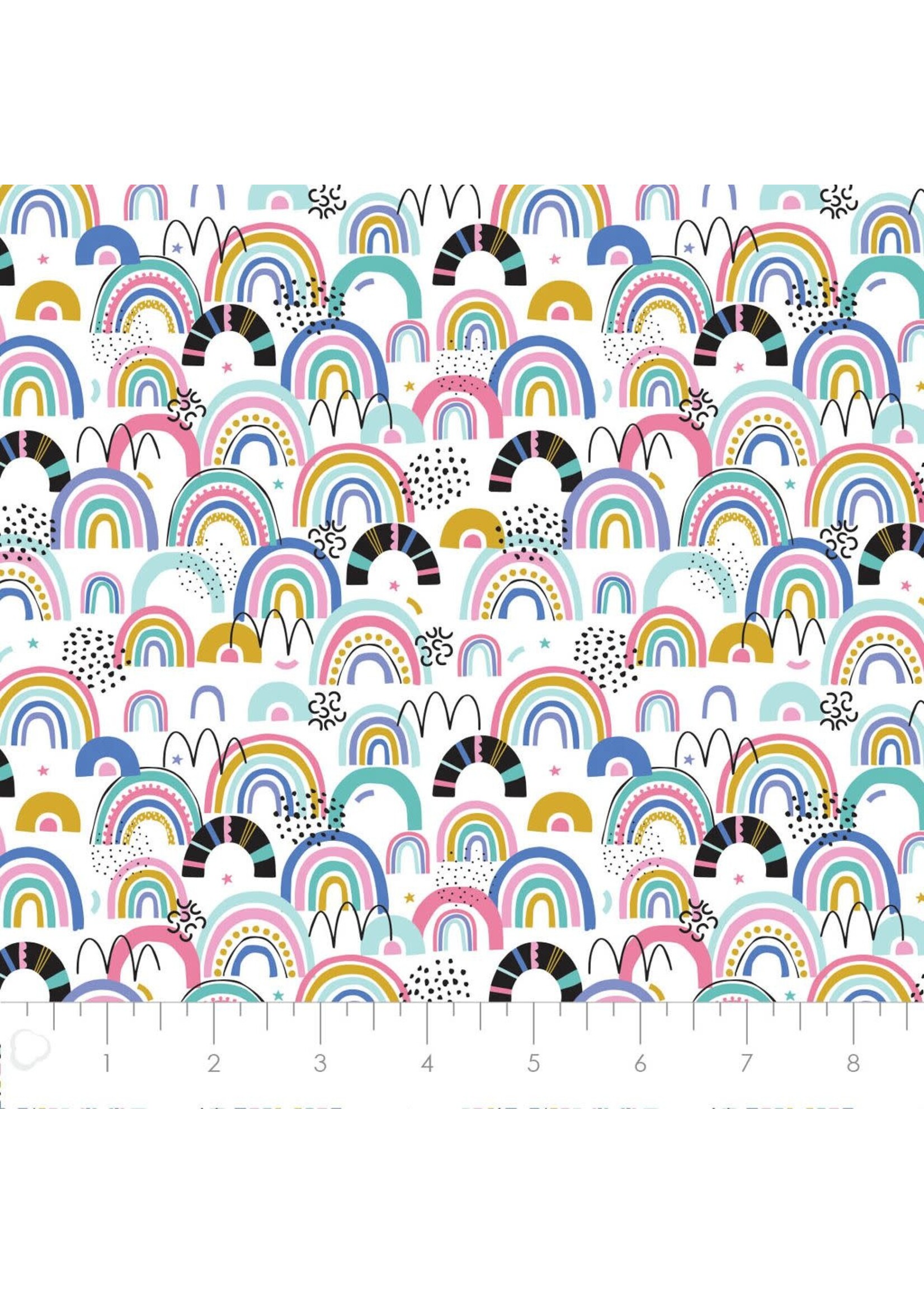 Stof Fabrics IT Girl - Rainbow - 2201-374