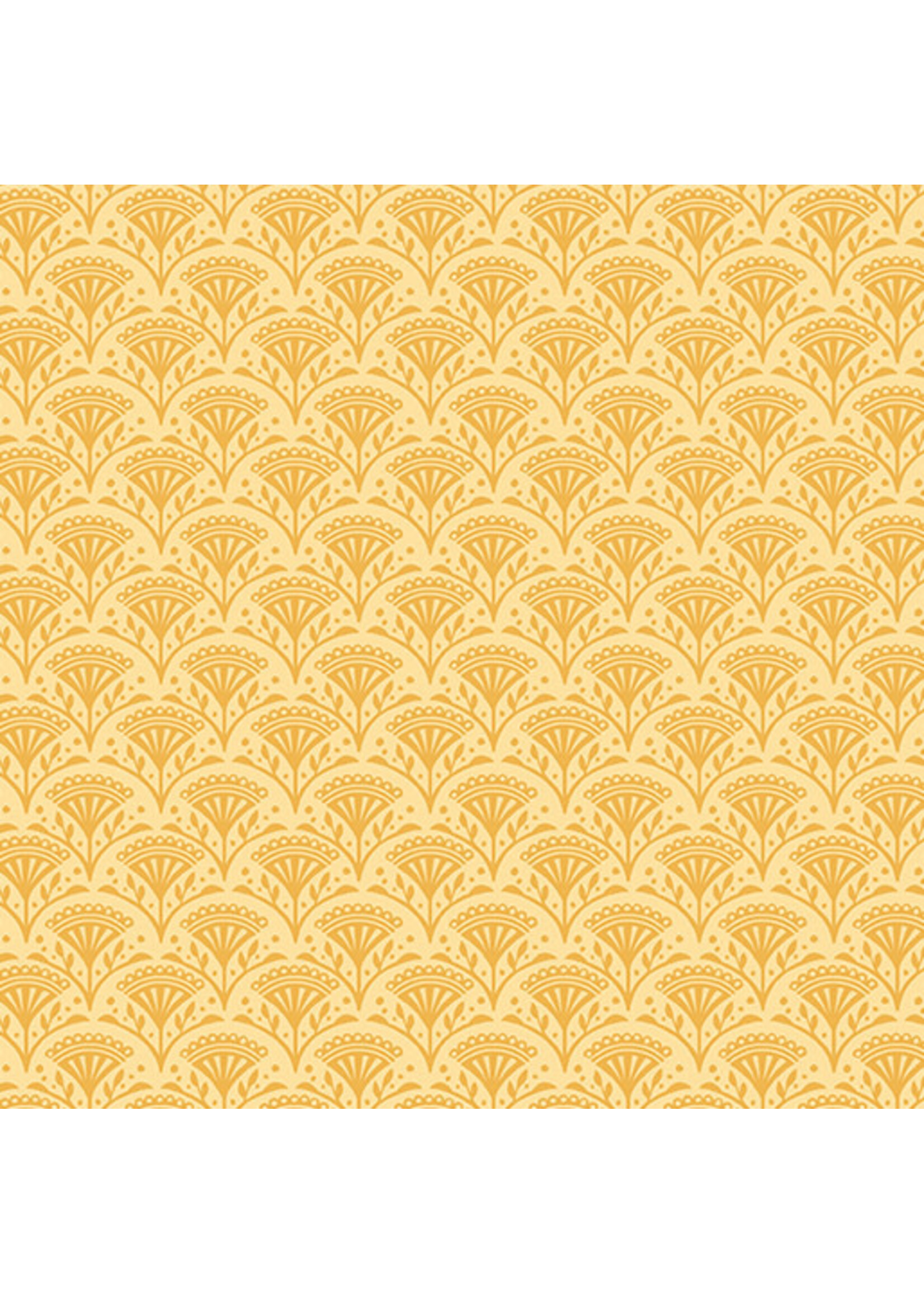 Benartex Studio Wander Lane - Blossom Scallop - Daffodil