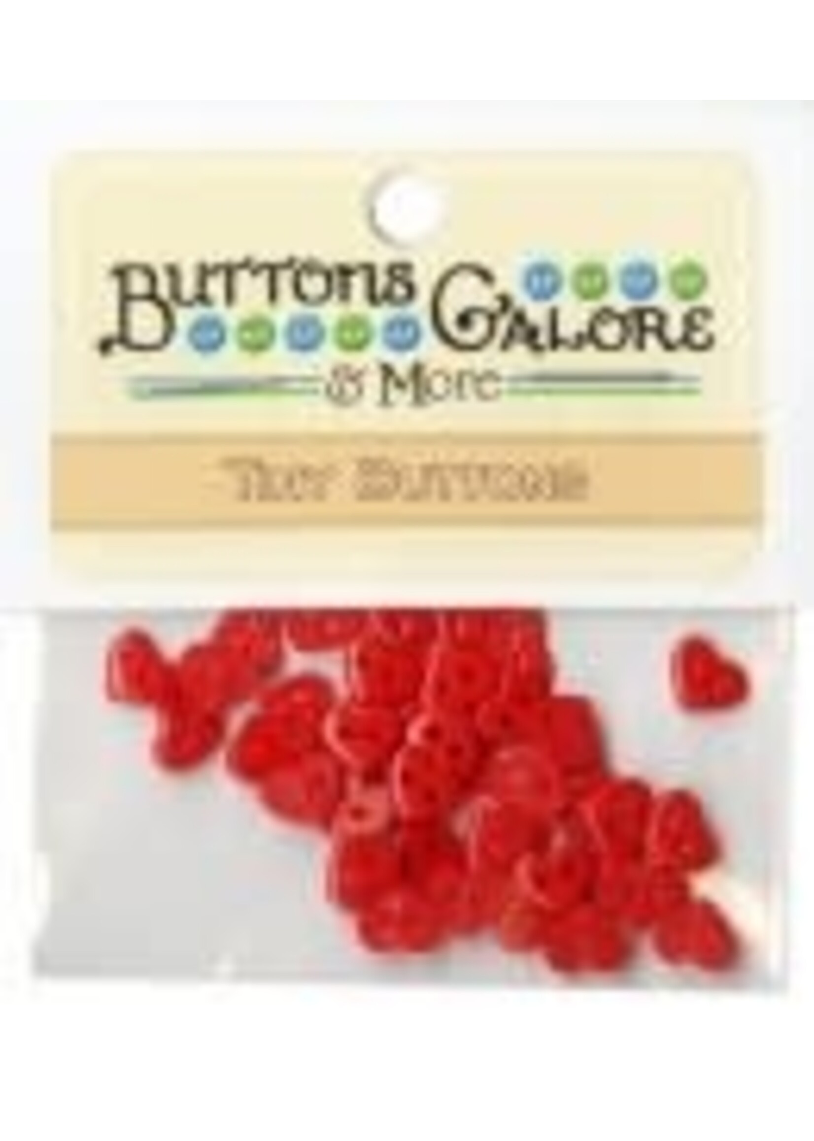 Buttons Galore Knopen - Red Hearts - Tiny Buttons