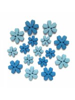 Buttons Galore Knopen - Flowers - Cornflower