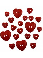 Buttons Galore Knopen - Red Hearts