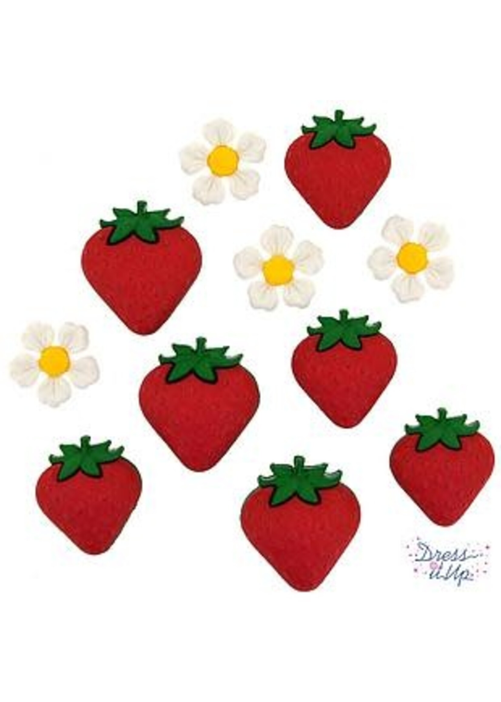 Dress it up Knopen - Fresh Strawberries