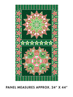 Benartex Studio Panel 81 - Peace on Earth - Holiday - Green - 60 cm x 110 cm