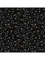 Benartex Studio Midnight Rhapsody - Ditzy Dots - Black - 7412