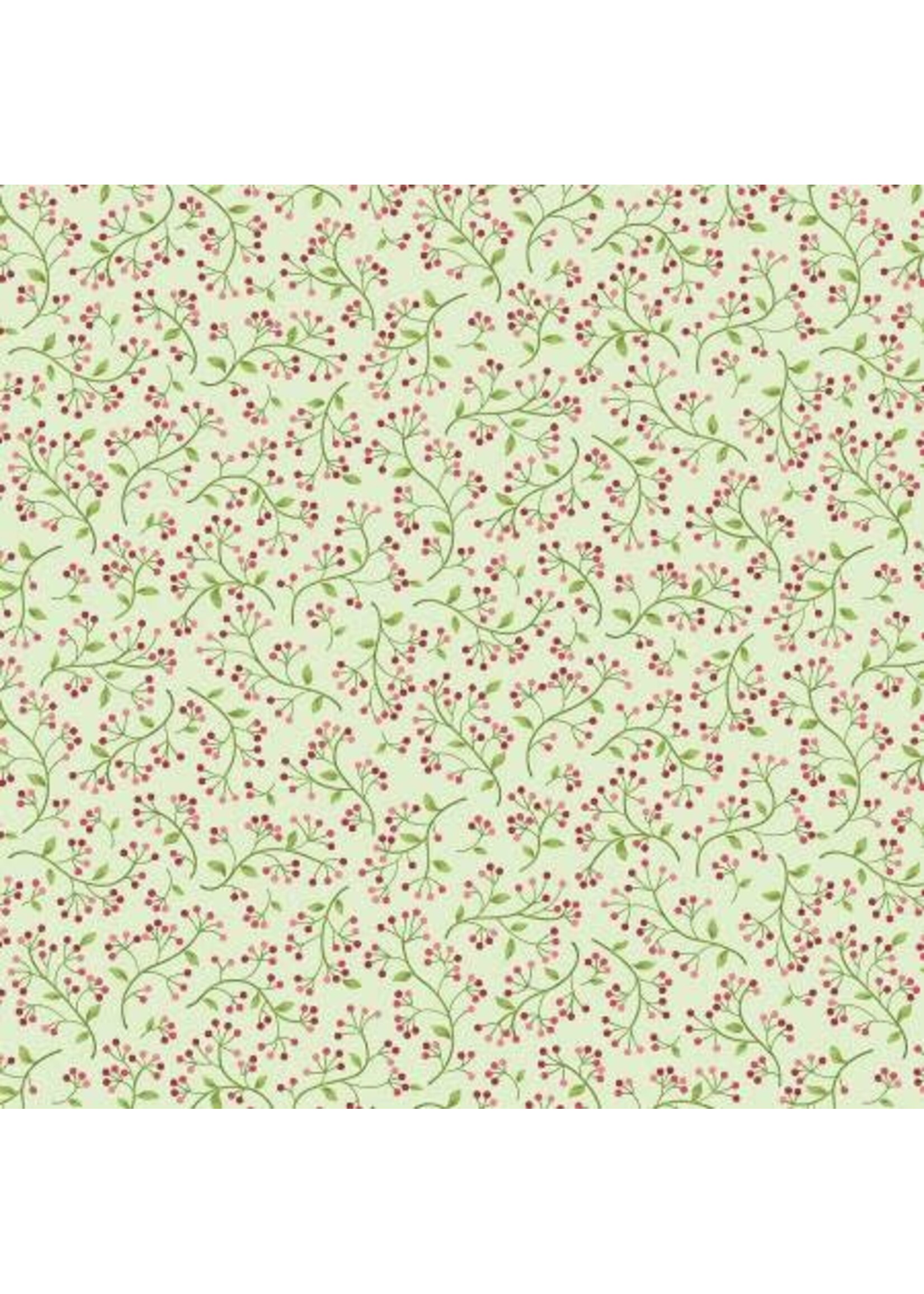 Benartex Studio Wander Lane - Wild Berry - Celery
