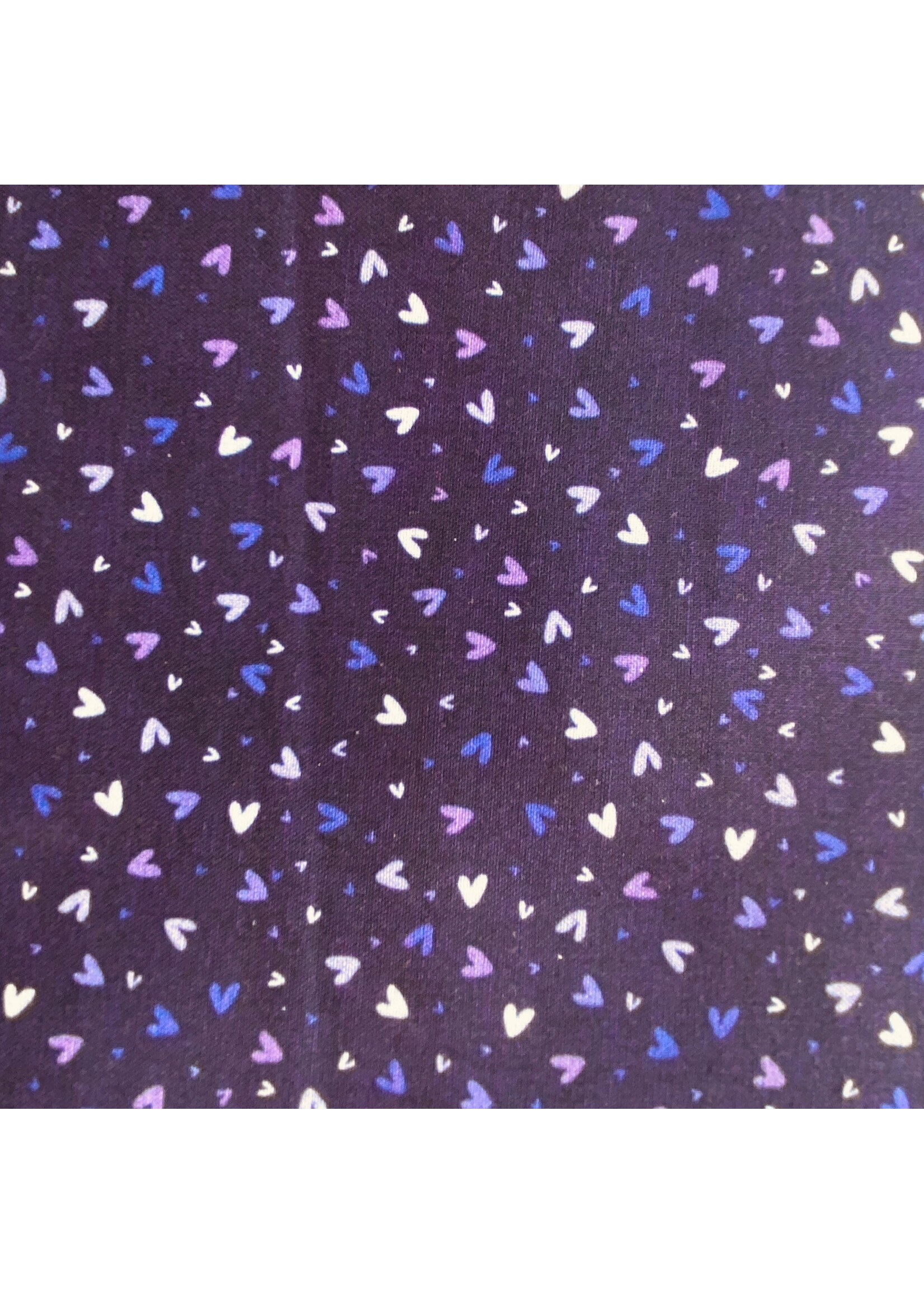 Stof Fabrics Quilting Rainbow - Hearts - Purple - 933