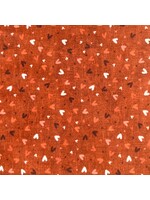 Stof Fabrics Quilting Rainbow - Hearts - Red - 944