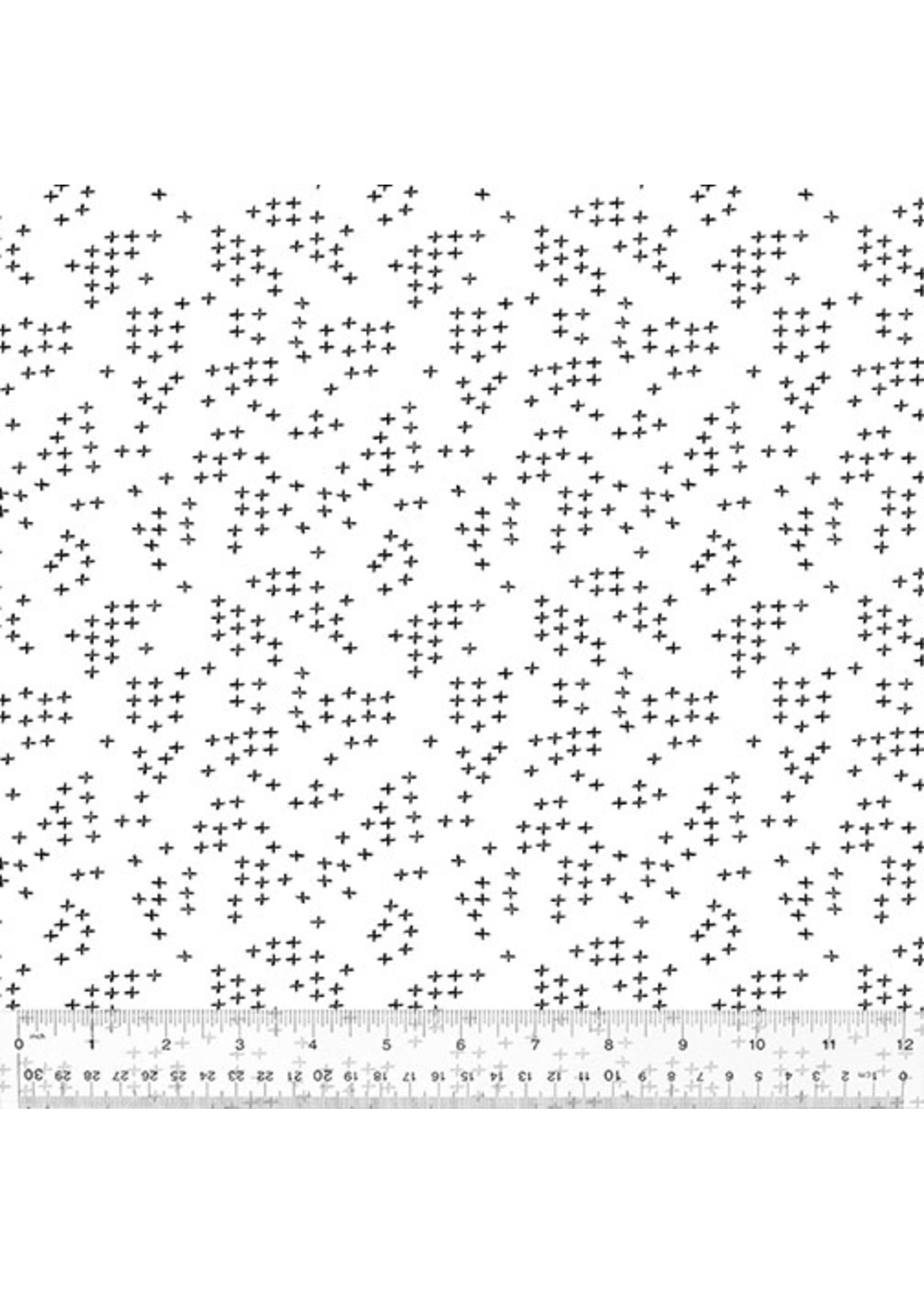 Windham Fabrics Pen and Ink - Stitch - White - 041