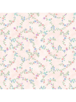 Henry Glass Fabrics Dorothy Jean s Flower Garden - Trailing Vines - Pink - 678