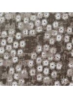 Stof Fabrics Keep Blooming - Graphic Flowers - Brown - 532