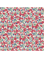 Benartex Studio Wander Lane - Posies - Salmon