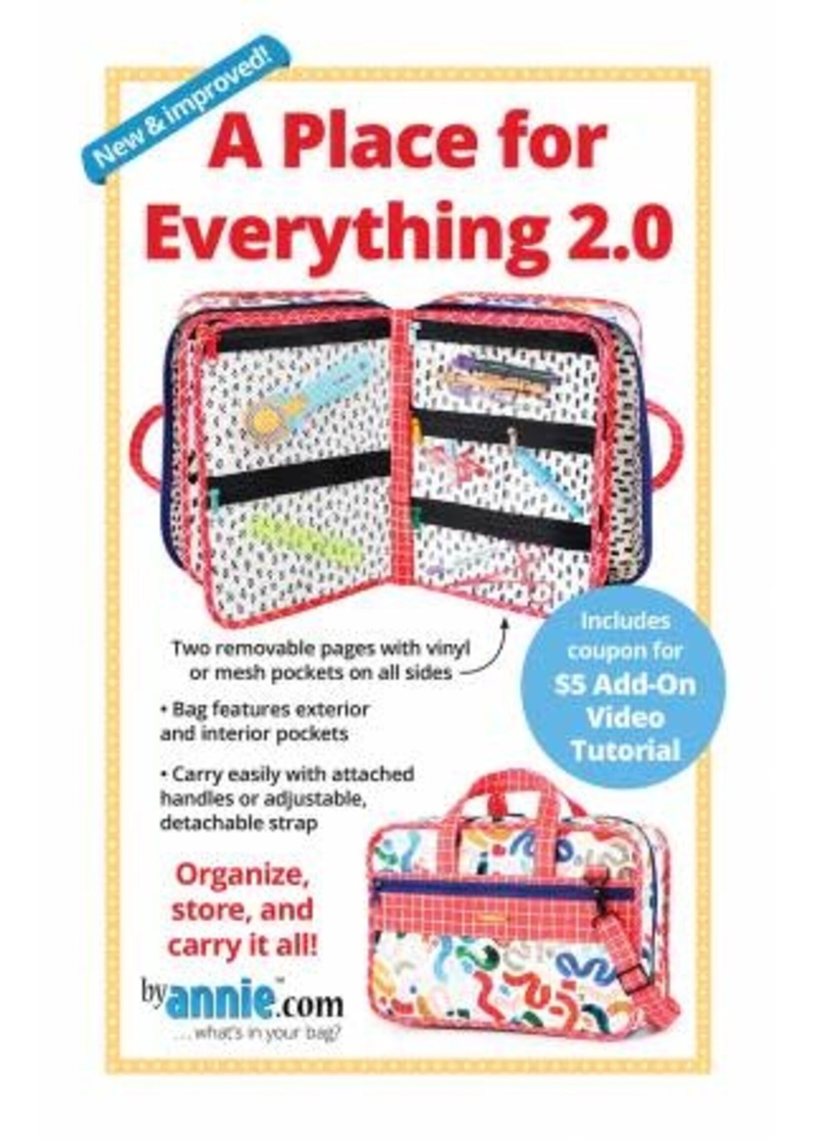 By Annie Patroon -  A Place for Everything 2.0 - Organizer Tas