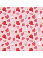 Poppie Cotton Prairie Sisters Homestead - Strawberry Patch - Pink - PH23422