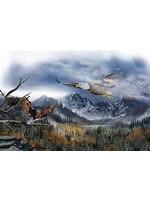 Hoffman Fabrics Panel 85 - Call of the Wild - Eagle - 53 cm  x 55 cm