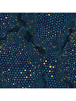 Benartex Studio Shangri-La - Abstract Tile Texture - Teal - M83