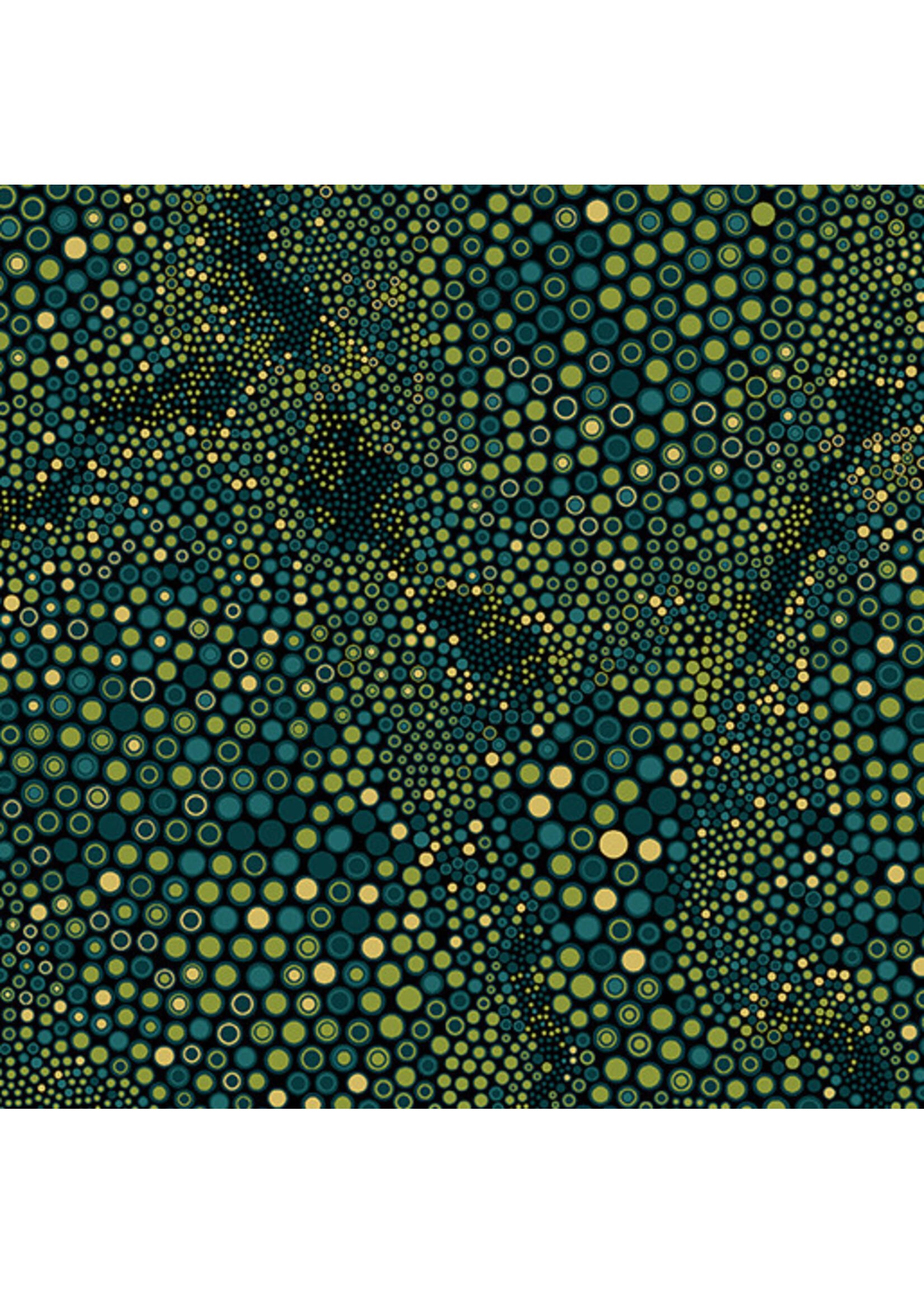 Benartex Studio Shangri-La - Abstract Tile Texture - Green - M43