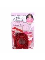 Pam Damour Zipper Tape - Red - 3 Yards - ENR/R