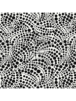 Benartex Studio Xanadu - Swirling Dots - White-Black - 1767-09