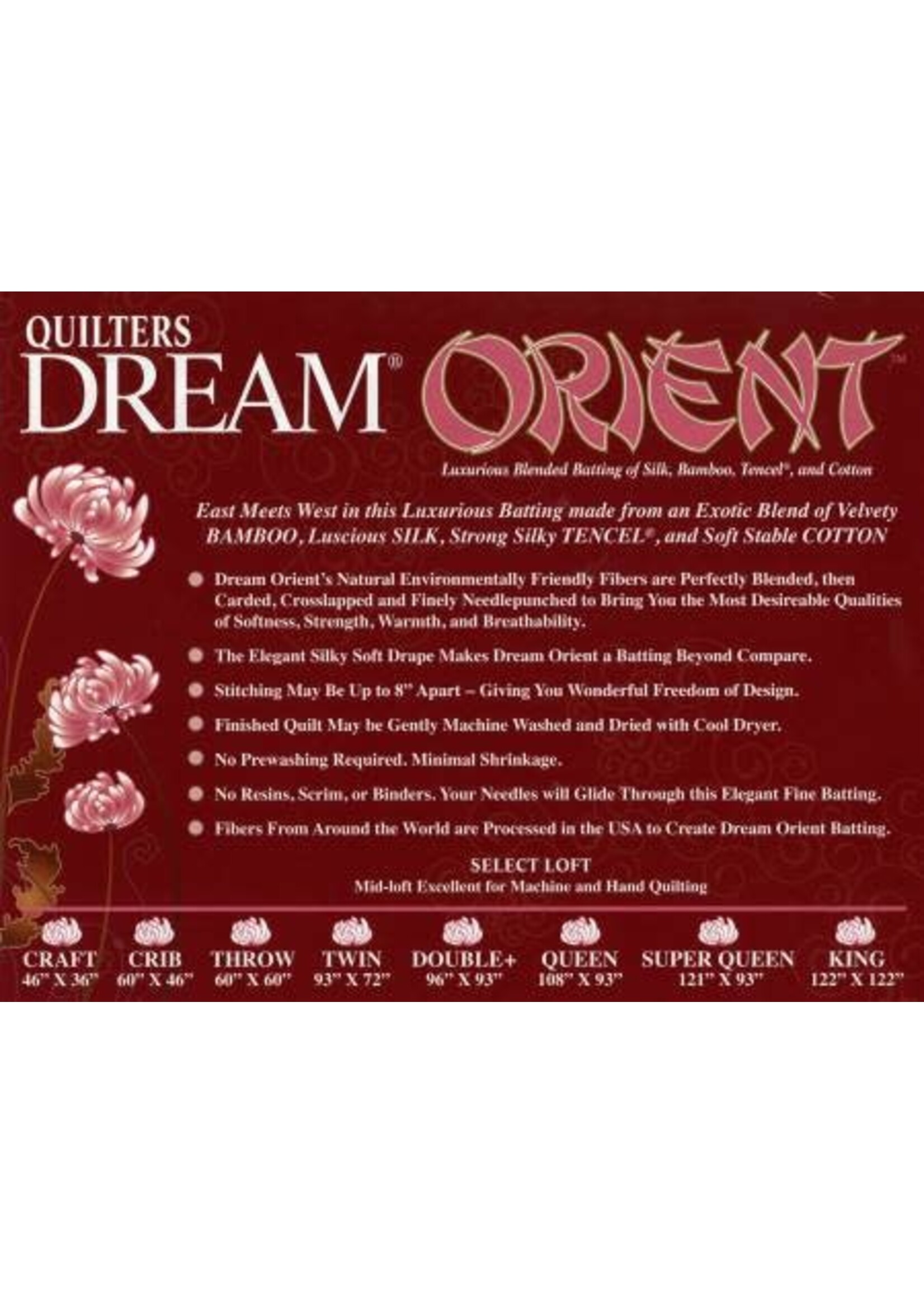 Quilters Dream Bamboe/Zijde/Katoen/Eucalyptus - Orient - 72 inch x 93 inch Queen