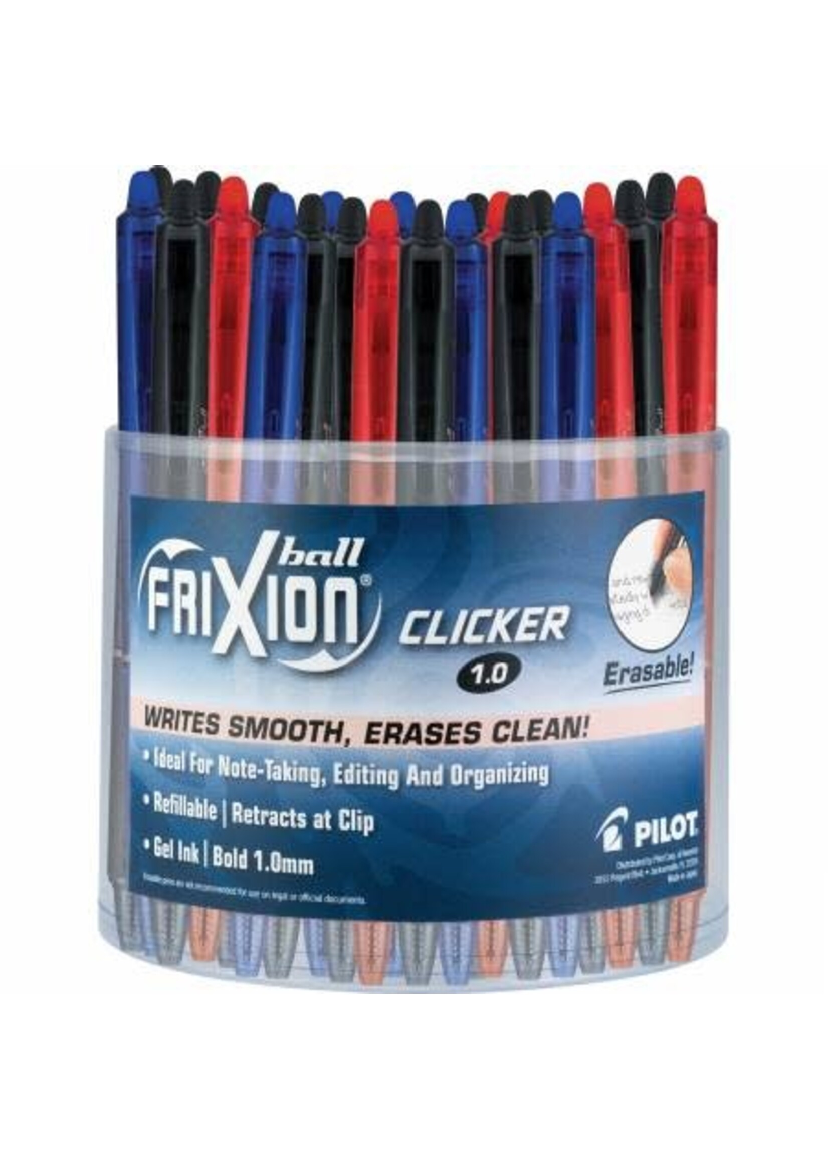 Pilot Markeerpen - Erasable - Frixion Clicker 10 - Rood