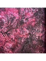 Hoffman Fabrics Bali Batik Skeleton Leaves - Boysenberry