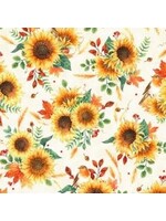 Hoffman Fabrics Fall for Autumn - Harvest Gold - Coupon - 105 cm x 110 cm