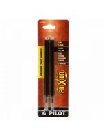 Pilot Markeerpen - Navulling - Frixion Ball Clicker 07 - Erasable - Zwart - 2 stuks